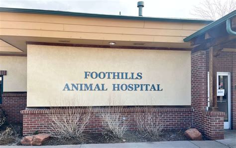 Foothills animal hospital - Foothills Animal Hospital. Providing emergency care and veterinary services to pets and clients in the Yuma, AZ area and beyond. Call Us! (928) 342-0448 . 11769 S. Frontage Rd. Yuma, AZ 85367. Caring For Your pets Like They're Our Own. Foothills Animal Hospital has been caring for Yuma’s pets since 1991.